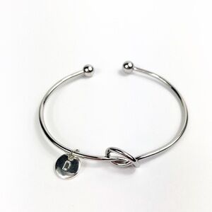 Tie The Knot Silver D Bracelet Women Gift